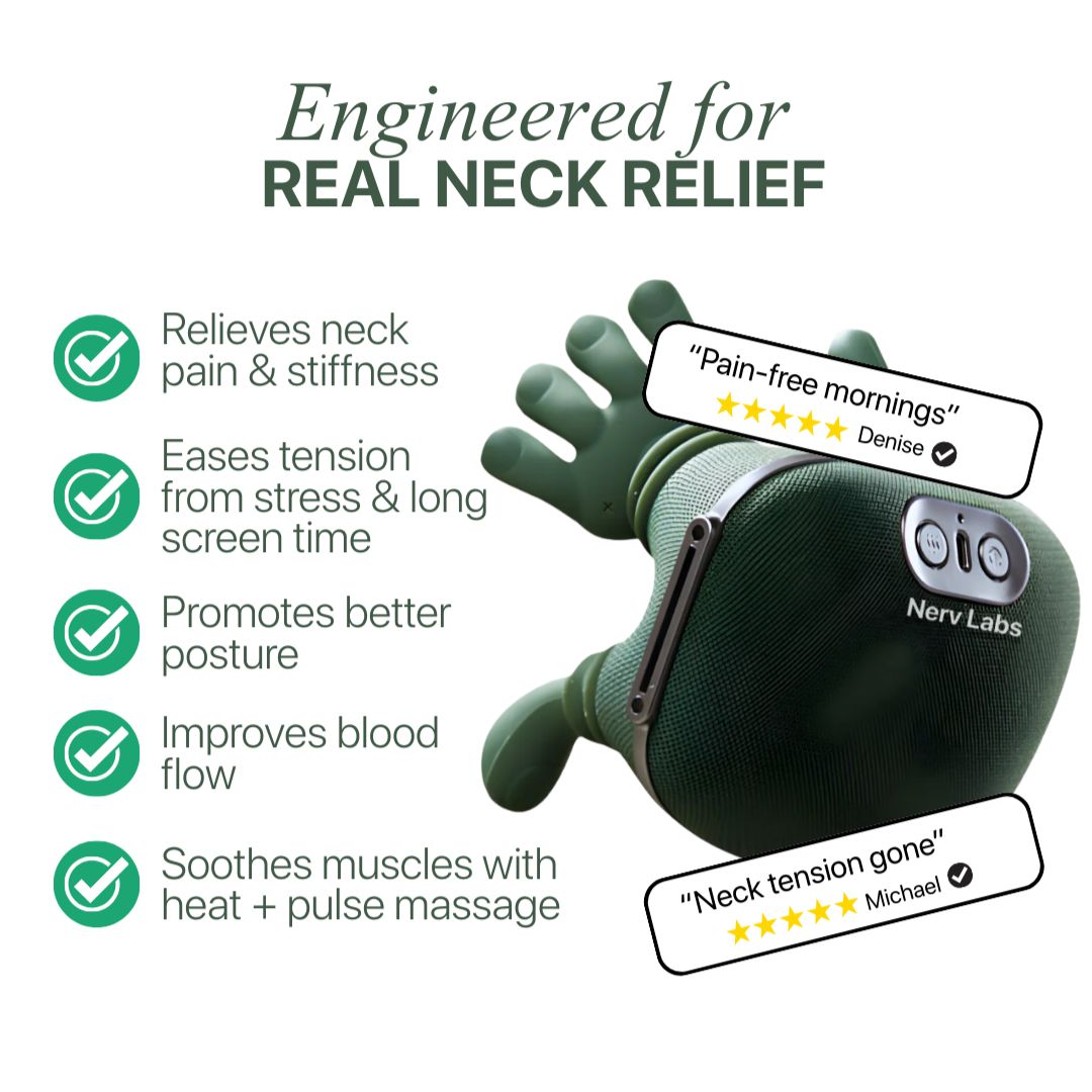 Tivora™ Heated Deep Relief Neck Massager